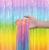 Kurtyna imprezowa tęczowa pastelowa 100x200cm