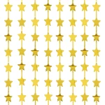 Kurtyna imprezowa Gwiazdki złota 100x200cm