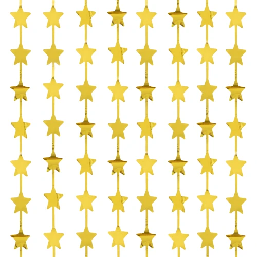 Kurtyna imprezowa Gwiazdki złota 100x200cm