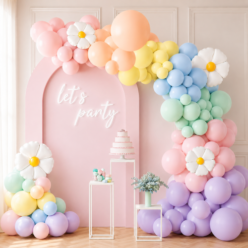 Balony pastelowe 138 szt dekoracje imprezowe