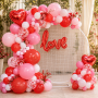 Zestaw balonów walentynkowych 72 szt.