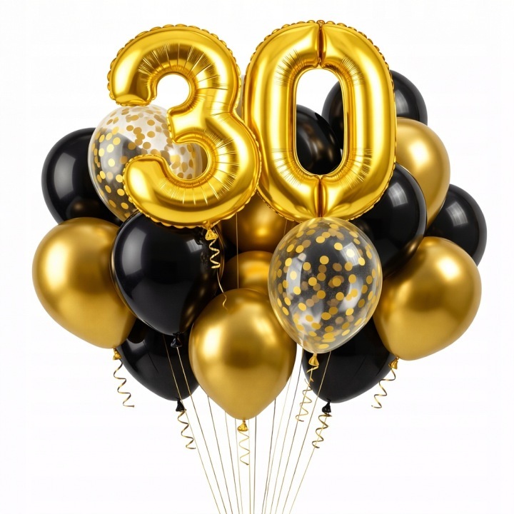 Balony-Urodzinowe-na-Trzydzieste-30-Zlote-Czarne-Konfetti-Dekoracje-20szt-Stan-opakowania-oryginalne (1).jpg