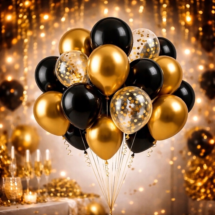 BALONY-urodzinowe-CZARNY-ZLOTY-KONFETTI-dekoracje-na-urodziny-mix-21sztuk-Marka-bez-marki.jpg