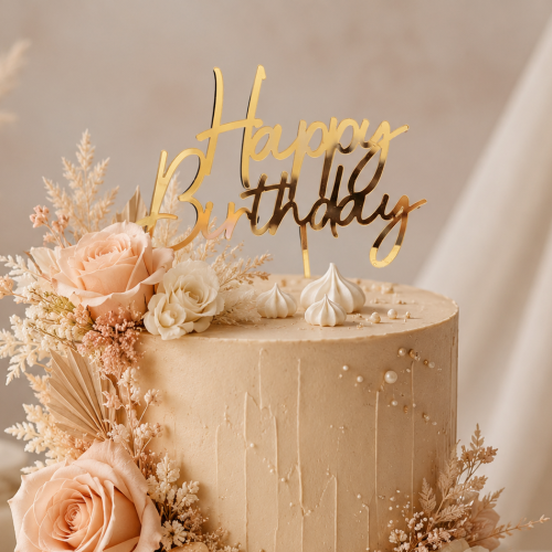 Topper_urodzinowy_HAPPY_BIRTHDAY_dekoracje_na_tort_złoty