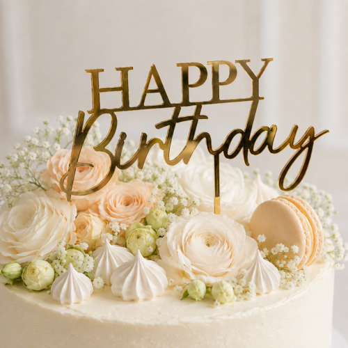 Topper_urodzinowy_HAPPY_BIRTHDAY_dekoracje_na_tort_złoty_lustrzany