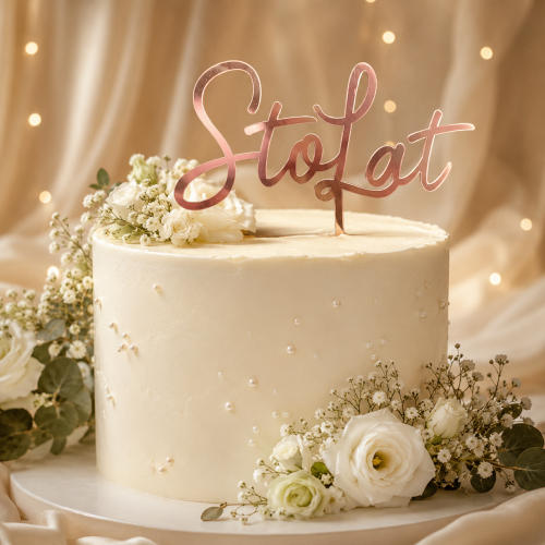 Topper_urodzinowy_Rose_Gold_STO_LAT_dekoracje_na_tort_dekor_piker