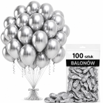 Balony_dekoracje_na_urodziny_lateksowe_srebrne_chromowe_100_szt