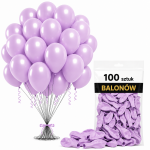 Balony_dekoracje_na_urodziny_lateksowe_jasny_fioletowy_100_szt