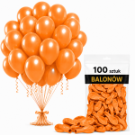 Balony_dekoracje_na_urodzinyl_ateksowe_pomarańczowe_100_szt