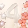 Balon-cyfra-4-kremowy-70cm-kompozycja