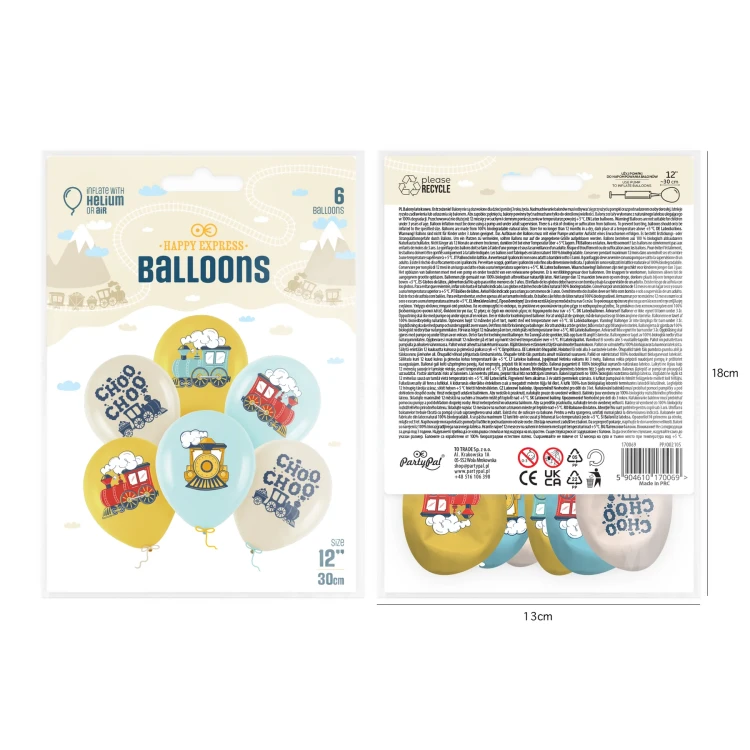Balony-Ciuchcia-12-cali-6-szt.-zestaw
