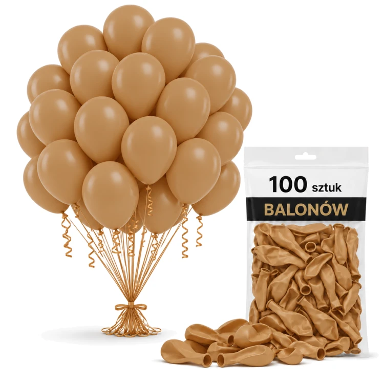 Balony pastelowe migdałowe 12cali 100szt.
