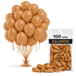 Balony pastelowe mokka 12cali 100szt