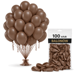 Balony pastelowe czekoladowe 12cali 100szt.