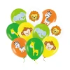 Balony_dekoracje_Urodzinowe_Zwierzątka_safari_zoo_kolorowe_12cali