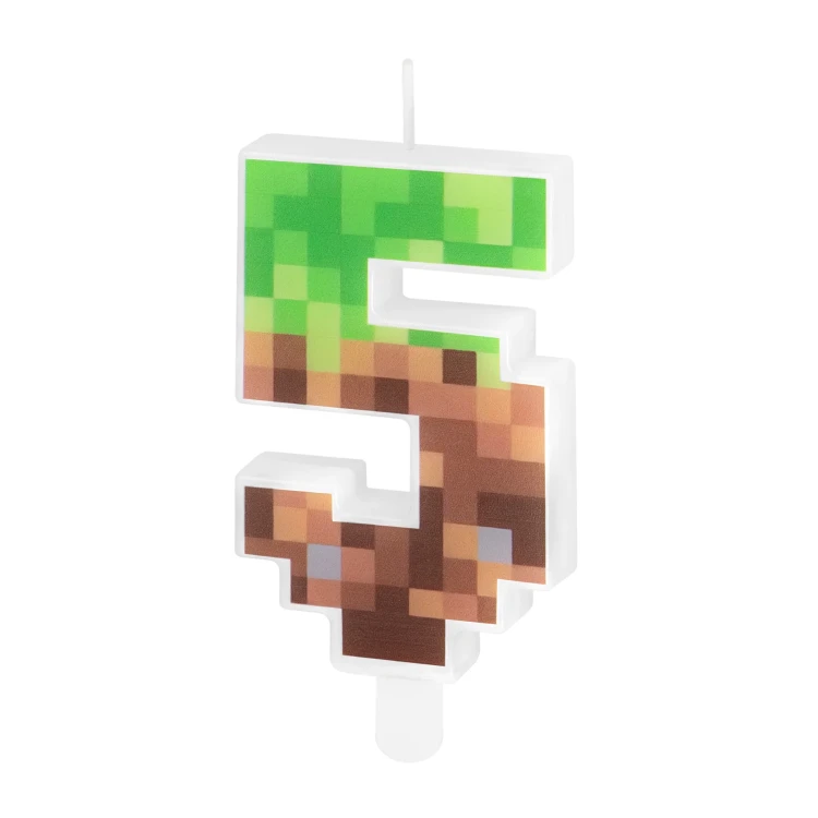 swieczka-pixel-minectraft-cyfra-5