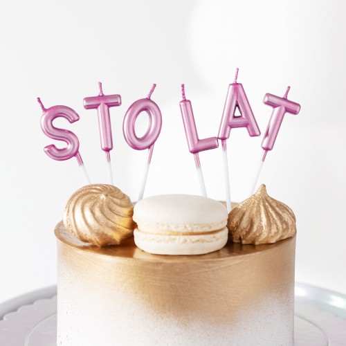 swieczka-na-tort-rose-gold-napis-sto-lat