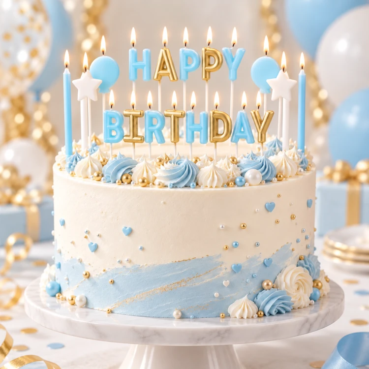swieczki-na-tort-happy-birthday-niebiesko-zlote