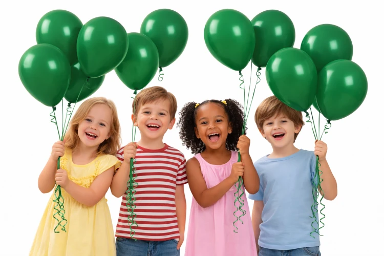 balony-zielone-butelkowa-zielen-urodziny