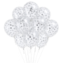 balony ze srebrnym konfetti