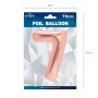 Balon foliowy cyfra 7 rose gold 70cm N