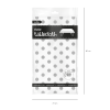 Obrus chrom srebrny w kropki 137x274cm