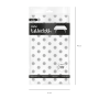 Obrus chrom srebrny w kropki 137x274cm