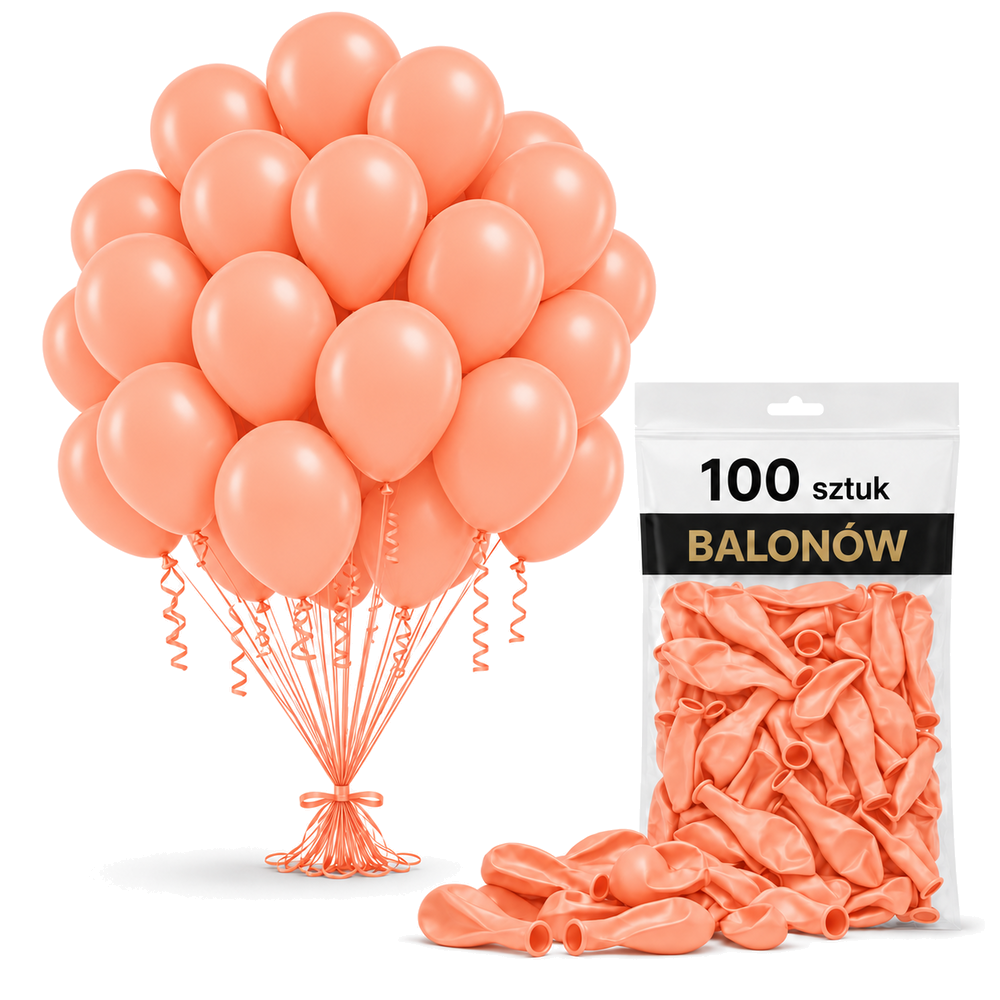 balony-pastelowe-lososiowe-100szt.