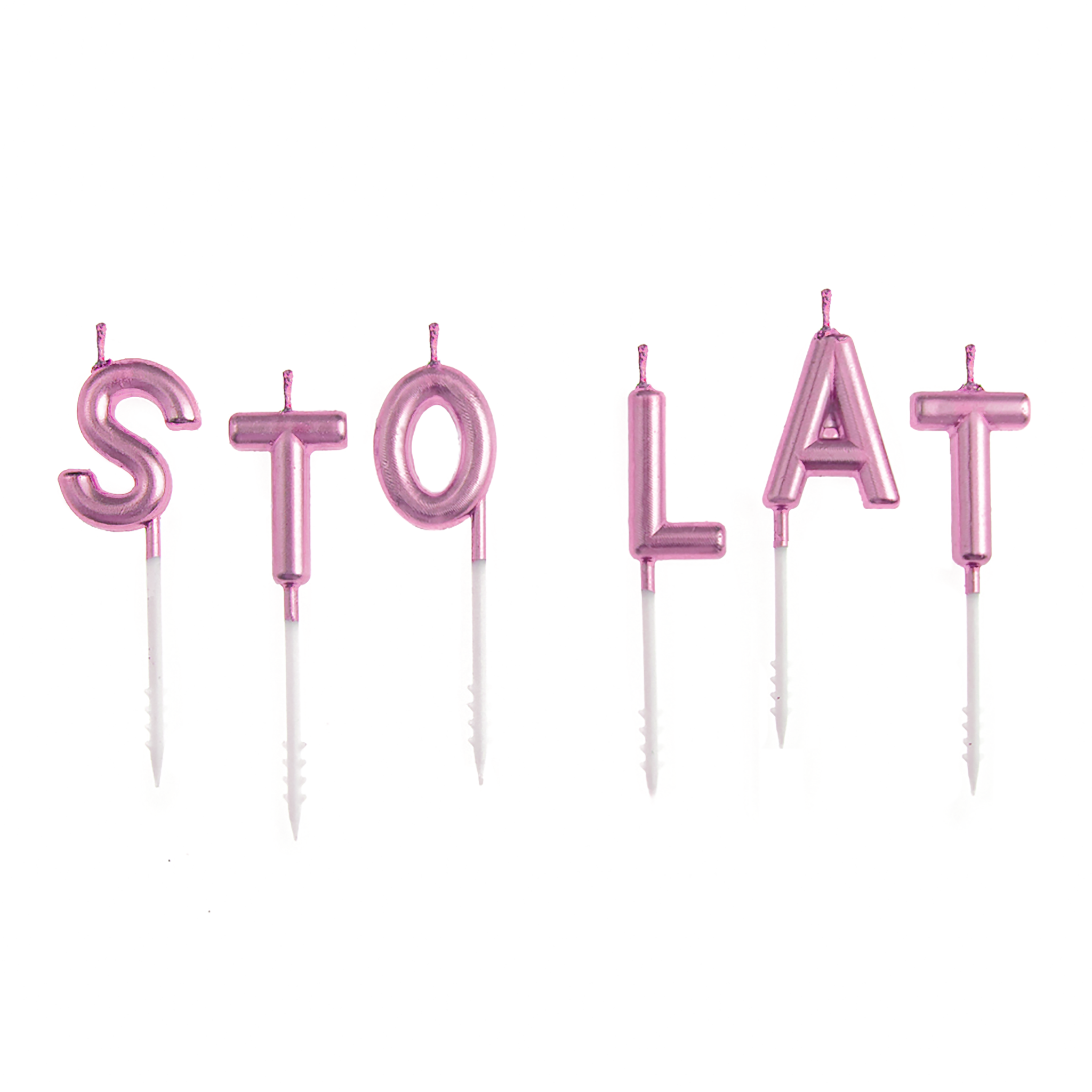 swieczki-napis-na-tort-sto-lat-rose-gold-dekoracje-urodzinowe-na-tort-swieczka