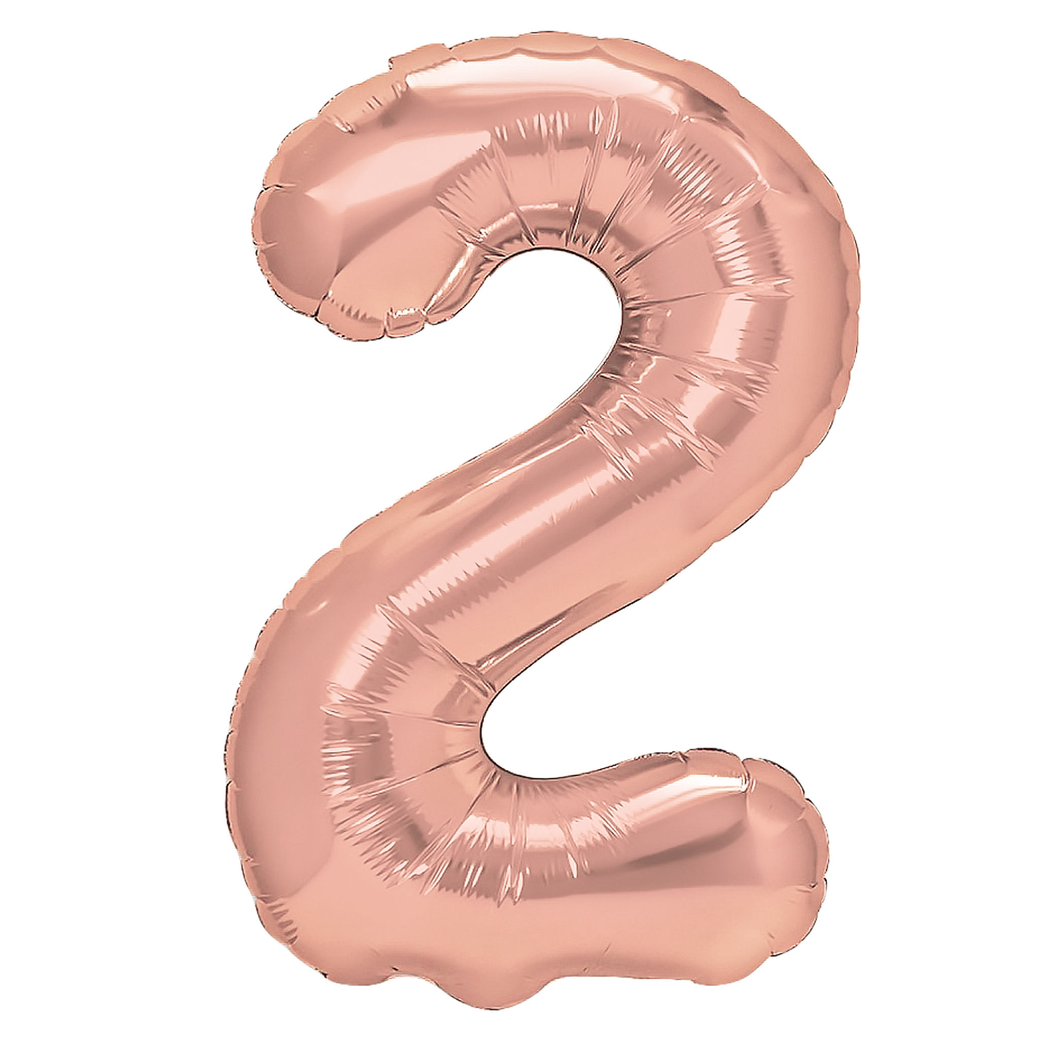 Balon foliowy cyfra 2 rose gold 70cm N