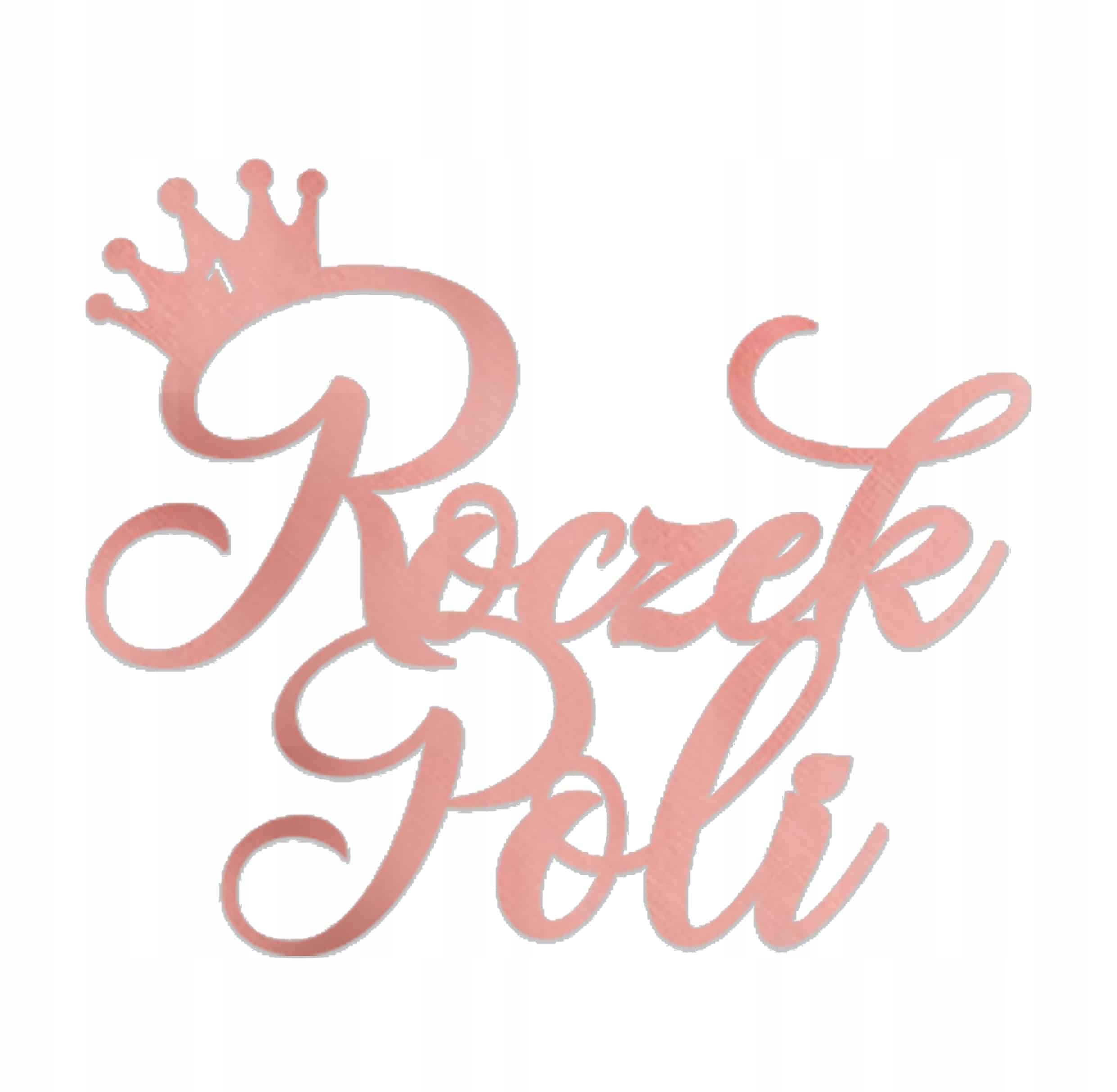 Zestaw dekoracji na Roczek 1 urodziny BALONY ROSE GOLD - obrazek 2